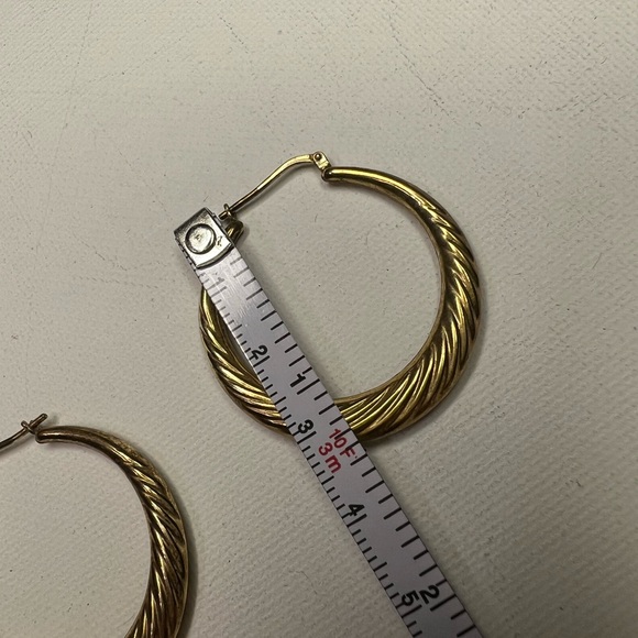 Vintage Jordan Mom 925 sterling earrings gold plated - Picture 4 of 4